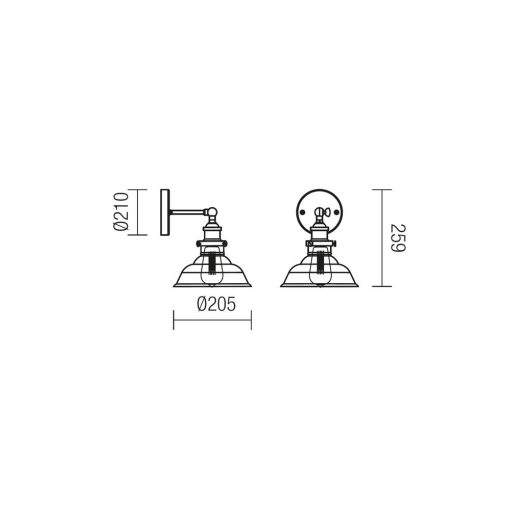 Redo SML Fali lámpa 01-1026 SAVILLE