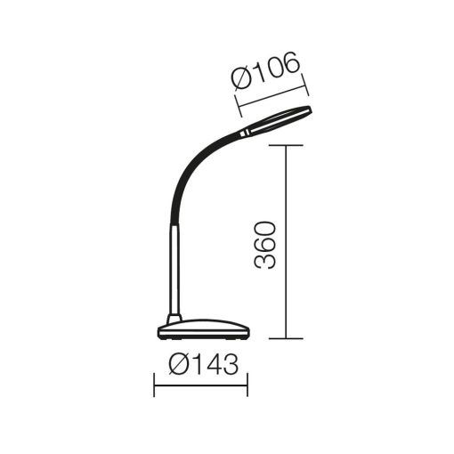 Redo SML Asztali lámpa 01-1048 IRION