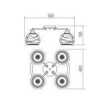 Redo SML Mennyezeti lámpa 01-1053 VIVIENNE