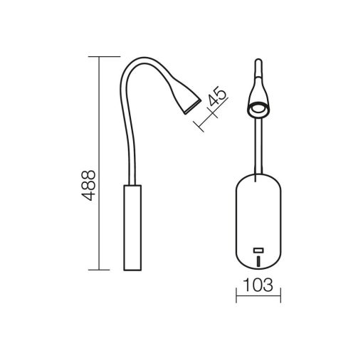 Redo SML Fali lámpa 01-1097 WIGGLE