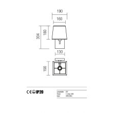 Redo Fali lámpa 01-1146-BR-SCWSQ-BG SAVOY