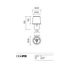 Redo Fali lámpa 01-1146-SN-SCWR-BG SAVOY
