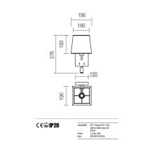 Redo Fali lámpa 01-1147-AB-SCWSQ-IV SAVOY