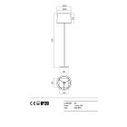 Redo Álló lámpa 01-1149-SN-SCFR-BG SAVOY