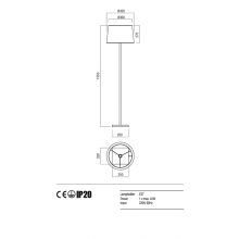 Redo Álló lámpa 01-1149-SN-SCFR-TR SAVOY