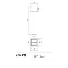 Redo Álló lámpa 01-1149-SN-SCFSQ-BG SAVOY