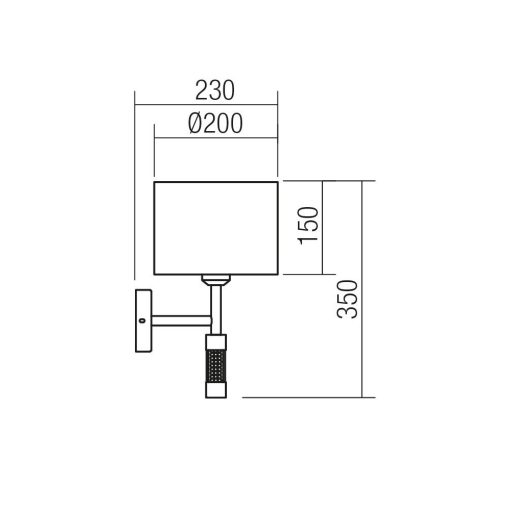Redo SML Fali lámpa 01-1176 ASTRID