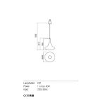 Redo Függeszték 01-1622 DECANTER