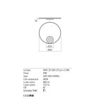 Redo Fali lámpa 01-1704-TRIAC ORBIT