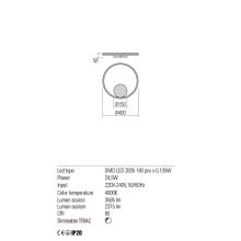 Redo Fali lámpa 01-1903-TRIAC ORBIT