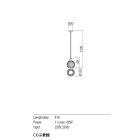 Redo Függeszték 01-2064 PLUMEN