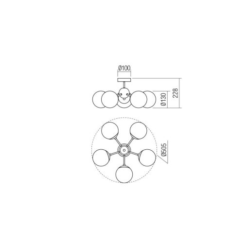 Redo Mennyezeti lámpa 01-2177 SEMIA