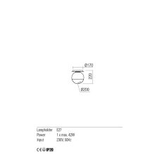 Redo Mennyezeti lámpa 01-2278 BERRY