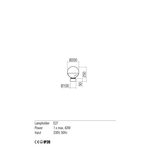 Redo Asztali lámpa 01-2281 BERRY