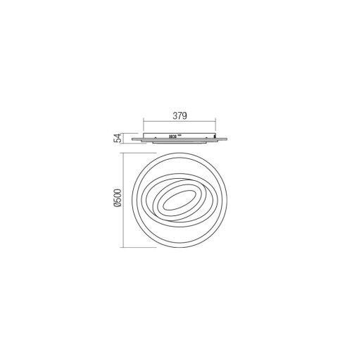 Redo Mennyezeti lámpa 01-2335 STRATOS