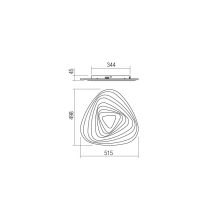 Redo Mennyezeti lámpa 01-2336 STRATOS