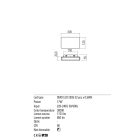 Redo Fali lámpa 01-2386 TABLET