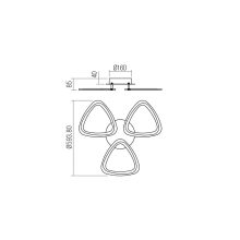 Redo Mennyezeti lámpa 01-2459 PETALO