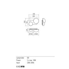 Redo Fali lámpa 01-2471 LUMIEN