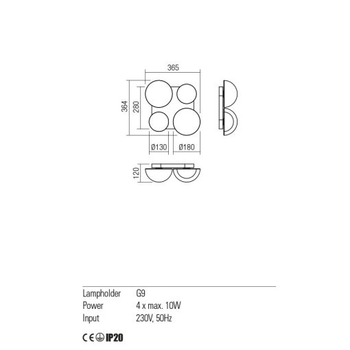 Redo Mennyezeti lámpa 01-2473 LUMIEN