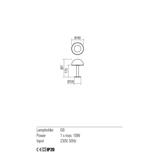 Redo Asztali lámpa 01-2478 LUMIEN