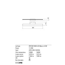Redo Fürdőszobai lámpa 01-2504 BARRIO