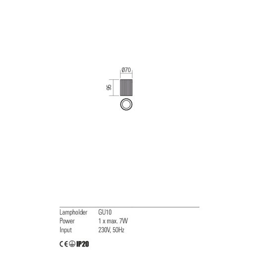 Redo Mennyezeti lámpa 01-2554 DELPHI