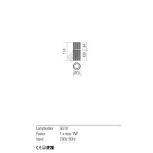 Redo Mennyezeti lámpa 01-2557 DELPHI
