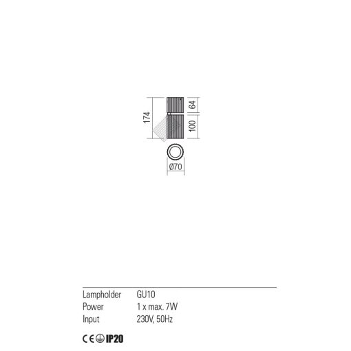 Redo Mennyezeti lámpa 01-2557 DELPHI