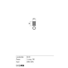 Redo Mennyezeti lámpa 01-2585 DELPHI