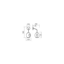 Redo Fali lámpa 01-2618 PIERCE