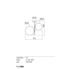 Redo Mennyezeti lámpa 01-2645 TALIS