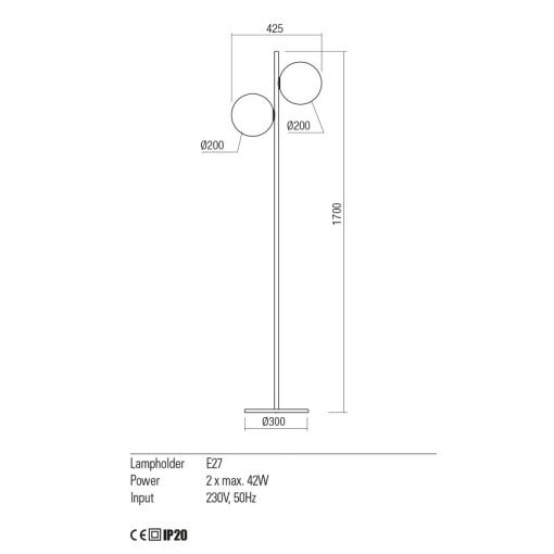 Redo Álló lámpa 01-2652 TALIS