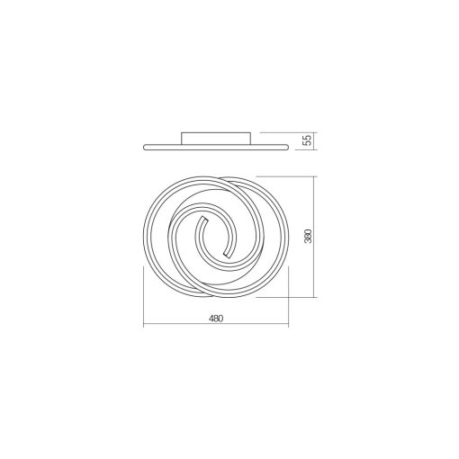 Redo Mennyezeti lámpa 01-2757 INTERSIA