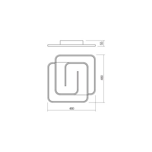 Redo Mennyezeti lámpa 01-2759 INTERSIA