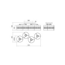 Redo Mennyezeti lámpa 01-2952 FLINT