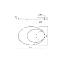 Redo Mennyezeti lámpa 01-2958 NEXUS
