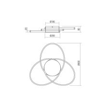 Redo Mennyezeti lámpa 01-2959 NEXUS