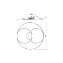 Redo Mennyezeti lámpa 01-2975 CENTRIX