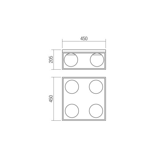 Redo Mennyezeti lámpa 01-3055 ZODIAC