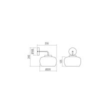 Redo Fali lámpa 01-3064 CROMA