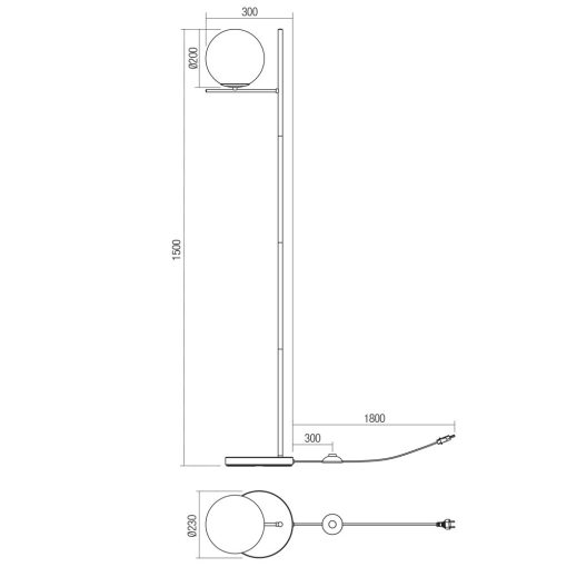 Redo Álló lámpa 01-3074 BOLDY