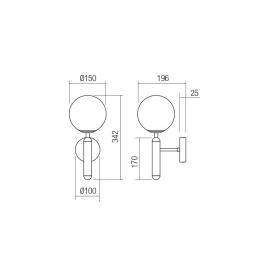Redo Fali lámpa 01-3126 HAIKU