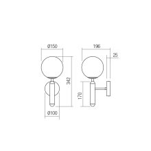 Redo Fali lámpa 01-3127 HAIKU