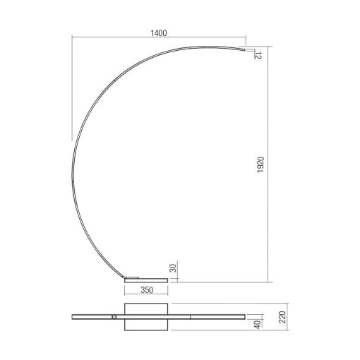 Redo Álló lámpa 01-3216 CARVER