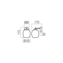 Redo Fali lámpa 01-3483 KHADI