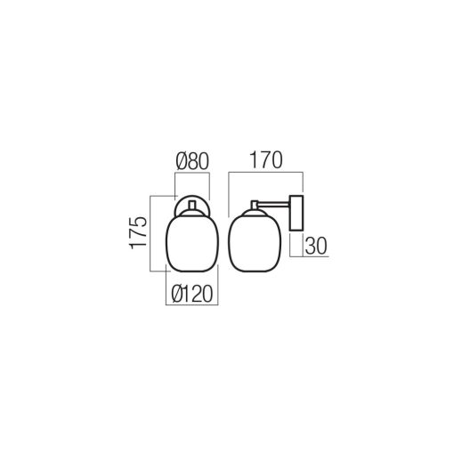 Redo Fali lámpa 01-3483 KHADI
