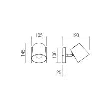 Redo Fali lámpa 01-3494 OAKER