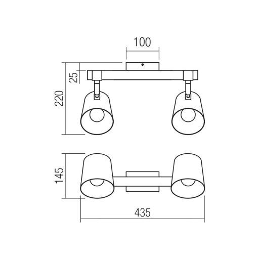 Redo Fali lámpa 01-3495 OAKER
