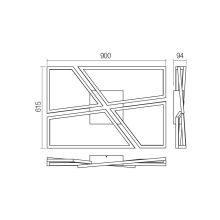 Redo Mennyezeti lámpa 01-3543 SLASH